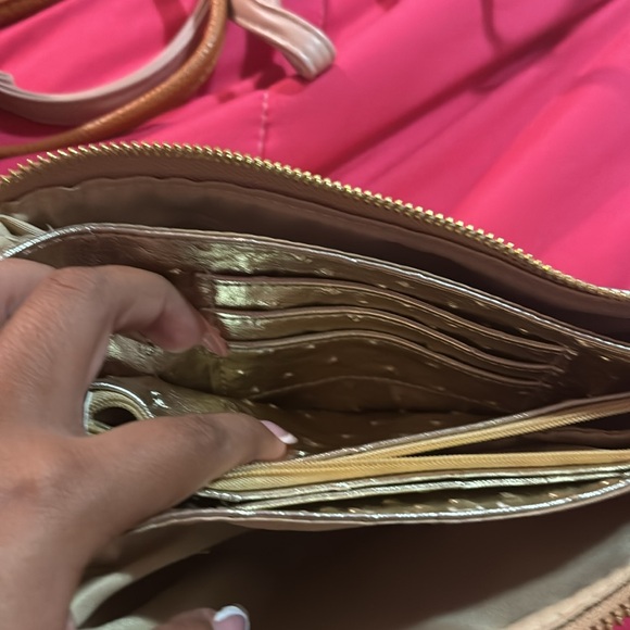 Gold clutch  bag - Picture 4 of 5